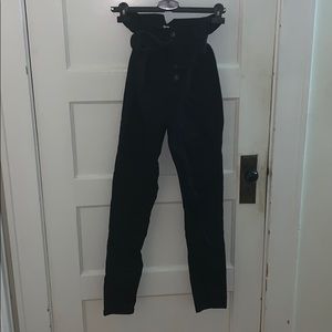 High waist bow tie jeans